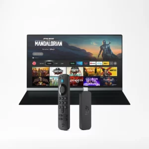 Portable Smart TV Kit (V2Com P4 + Cables Set), Amazon Fire TV Plus Stick 4K