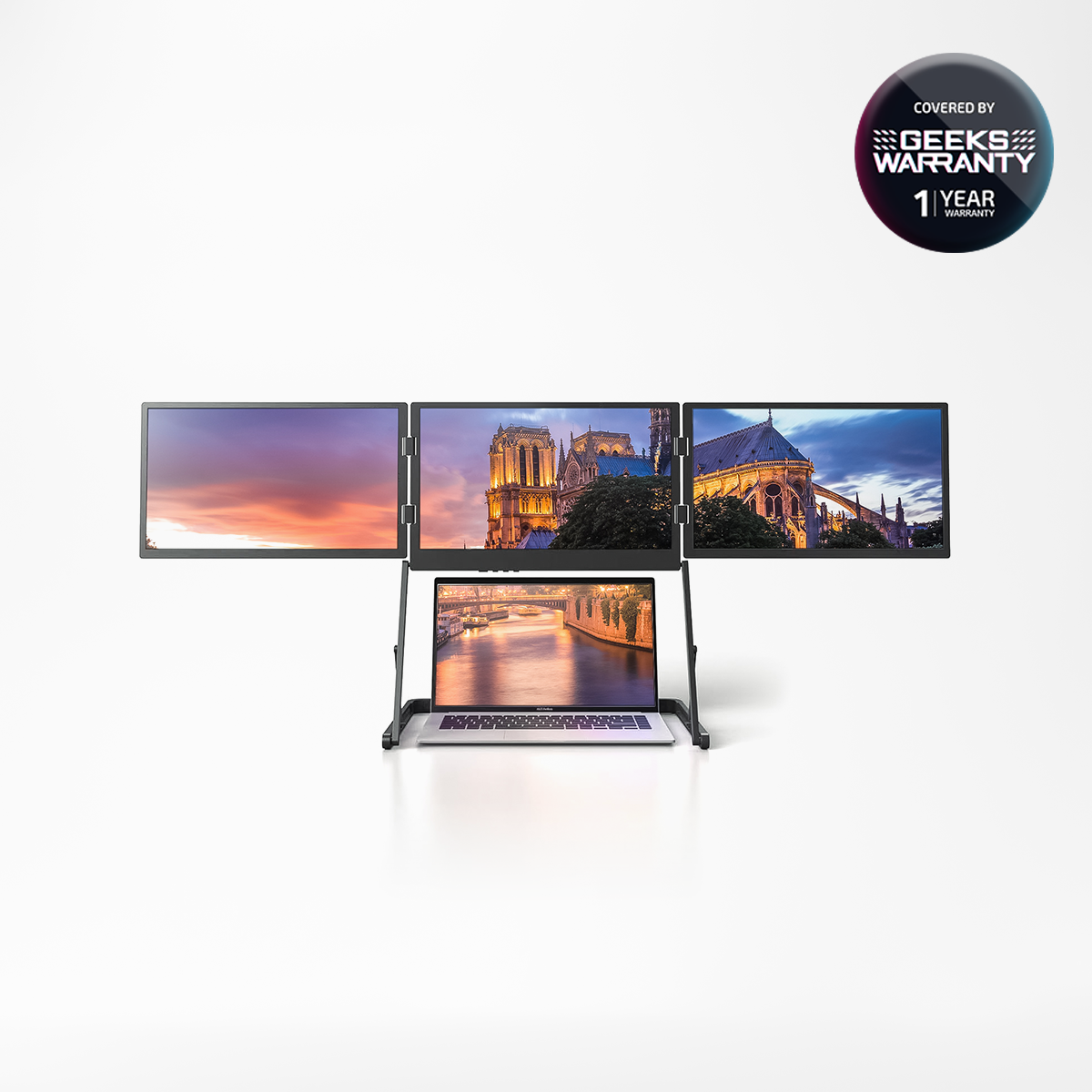 V2Com Q1 15.6″ Quad-Screens extender